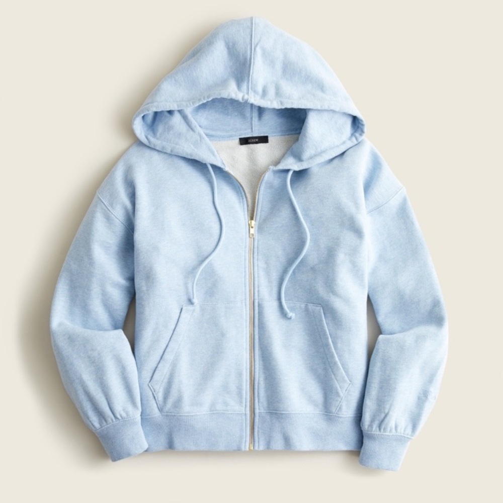 J. Crew University Terry Zip-up Hoodie
